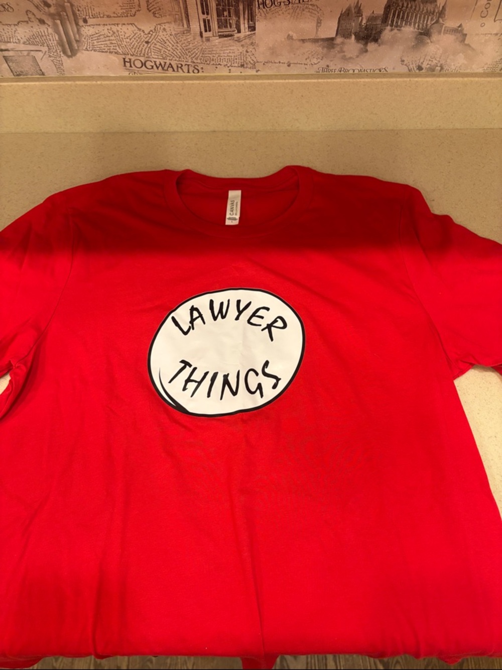 Bella Canvas Red "Lawyer Things" Short Sleeve Tee